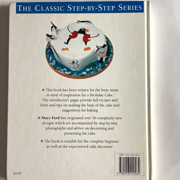 Vintage Children's Birthday Cakes Cook Book by Mary Ford Step-by-Step Hardcover - Picture 2 of 15